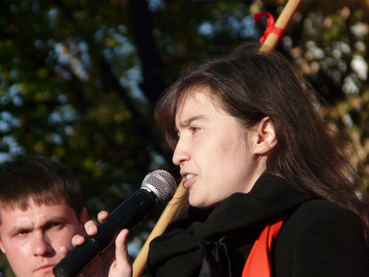 7 октября в Рязани на пл. Ленина прошел организованный обкомом КПРФ митинг протеста против лишения населения элементарных коммунальных услуг