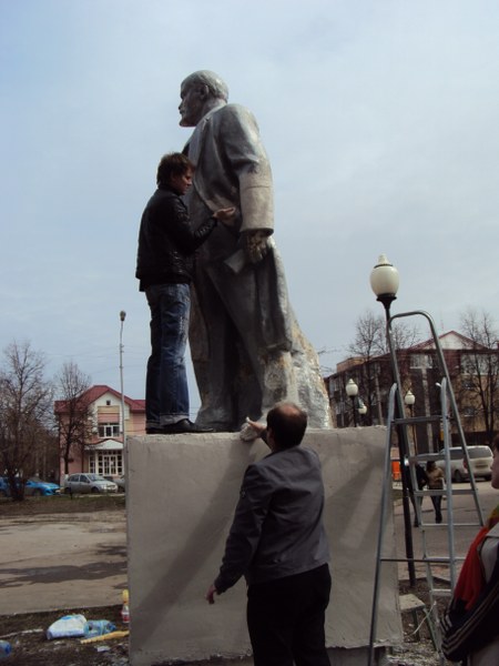 Ремонт памятника в Железнодорожном районе Рязани