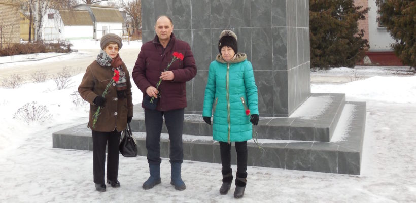 Возложение в день памяти В.И. Ленина в Ухоловском районе