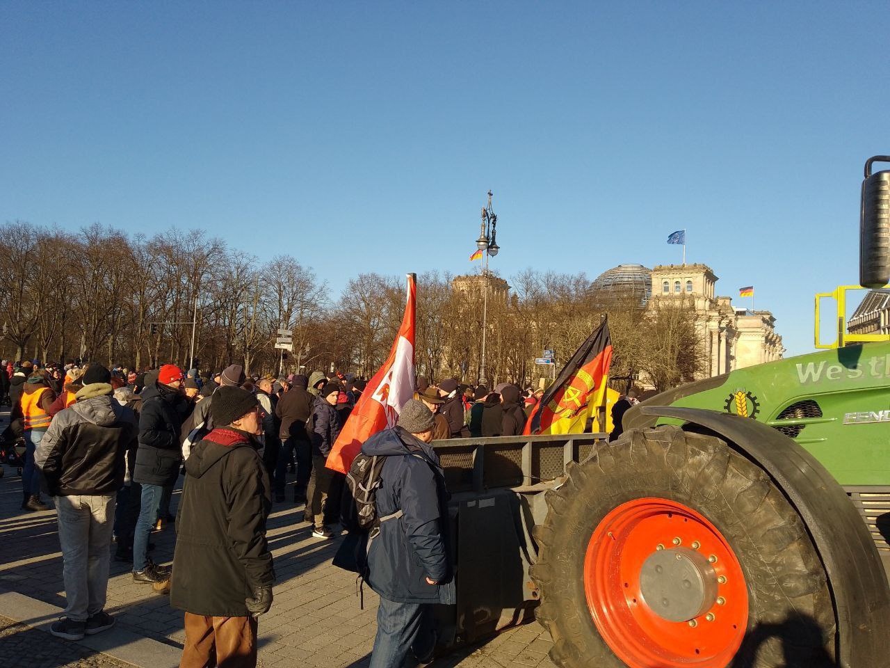 Шольц капут? В Германии проходи крупнейшая акция протеста фермеров