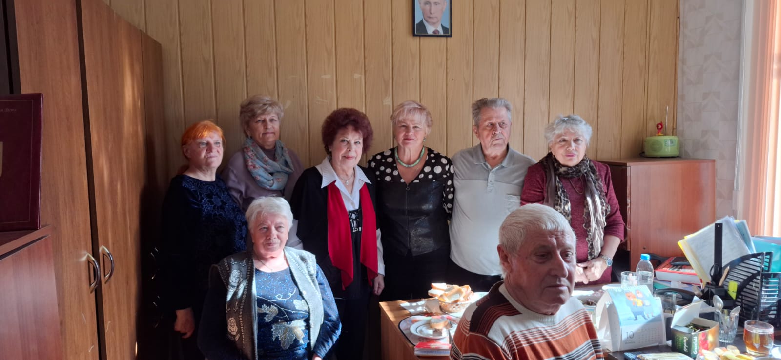 Теплая встреча с ветеранами Октябрьского района