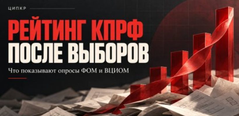 ЦИПКР. От 13,47% к 19-23%: социологи власти невольно измерили реальную поддержку КПРФ на выборах
