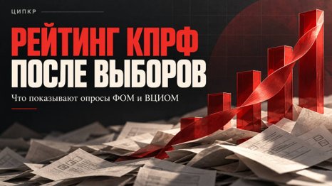 ЦИПКР. От 13,47% к 19-23%: социологи власти невольно измерили реальную поддержку КПРФ на выборах